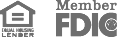 Equal Housing and Member FDIC logos